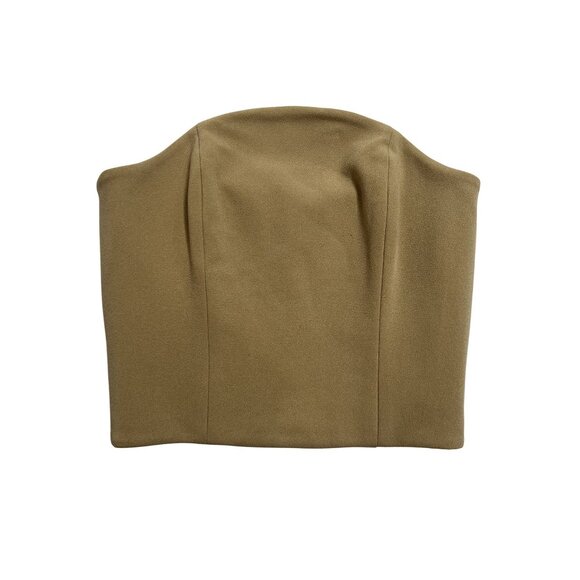 Sans Faff Half Moon Corset Top in Camel - Picture 1 of 5